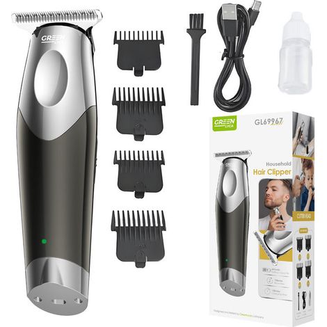Tondeuse à cheveux LYCA GL69967 verte avec système anti-pincement et moteur puissant - Autonomie de 150 minutes
