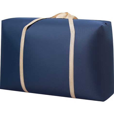 Sac De Rangement Polyvalent - Tissu Non Tissé Bleu - 50 X 30 X 25 Cm - Fermeture À Cordon - Lavable Et Pliable - 1 Pièce (1/5)