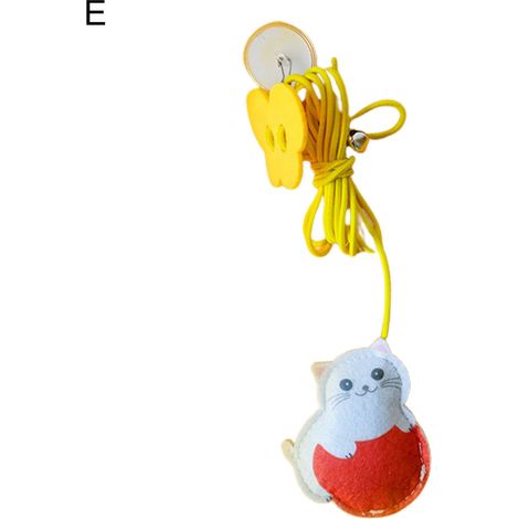 Jouet Suspendu Pour Chat - Corde Élastique Rétractable 200 cm - Fixation Adhésive Réglable - Idéal Salon Jardin Intérieur - 1 Pièce (1/5)