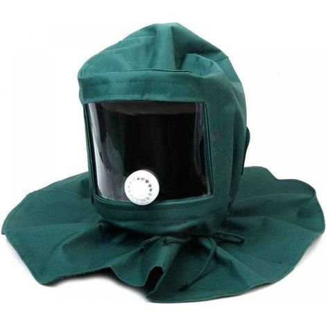 Casque Masque de Protection AntiVent Antipoussière pour Sablage Sableuse Bricolage (1/4)