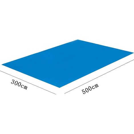Bâche de sol rectangulaire pour fond de piscine, 500 x 300 cm, accessoires de piscine (1/4)