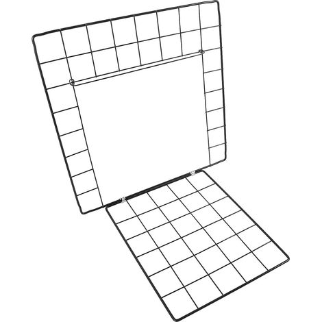 Porte de Clôture Métallique 35X35 CM pour Cage d'animaux, Porte en Grillage Noire pour Chat et Lapin, pour Enclos Modulable Intérieur (1/5)