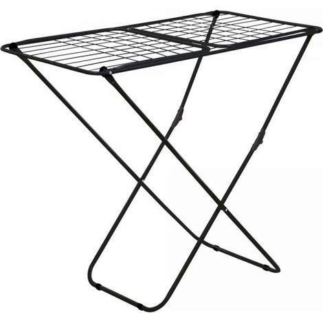 Tendedero Plegable Jata HTEN2370 Con Alas Negro Mate (1/5)
