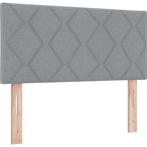 Maison Exclusive - Cabecero LED Gris Claro 90 cm tela