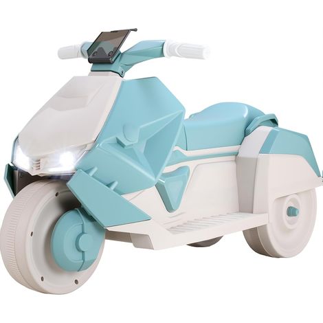 Elektro Kindermotorrad 92x42x56 cm, Kinderfahrzeug für 3-6 Jahren
Dreirad Elektromotorrad mit 2 Motoren, Elektromotorrad Kinder mit Musik, Pedal, LED-Scheinwerfer, 3km/h, 30kg, 3 Räder, Grün (1/5)