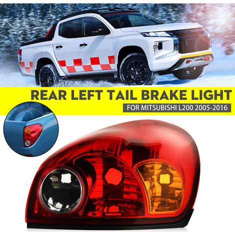 Rear Left Tail Light Indicator Brake Light Cover With Wiring For Mitsubishi L200 2005-2016 Without Bulb(red Left) (1/5)