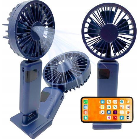 Mini-Tischventilator, leise, faltbar, leistungsstark, 3000 mAh, USB-C (1/5)