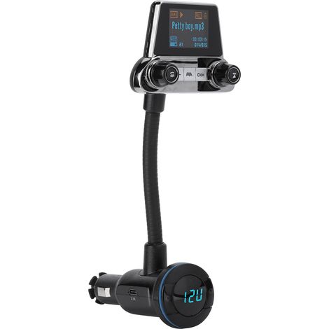 Émetteur FM Bluetooth 5.0 BT14, chargeur USB QC3.0, appel mains libres à une touche, entrée et sortie AUX (1/5)