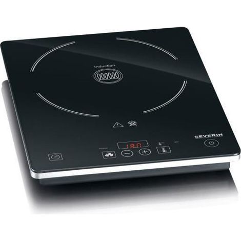 Severin – Plaque à induction 2000W – Vitrocéramique 350x280mm – Détection automatique – Minuterie 180 min – Température 60-240°C