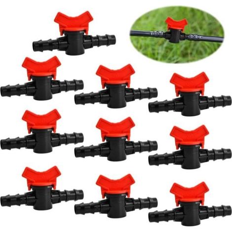 10 Pcs Robinet D\'arrêt Raccord en Plastique Vanne d\'arrêt plastique La vanne d\'arrêt du tuyau d\'eau pour L\'irrigation Agricole1616