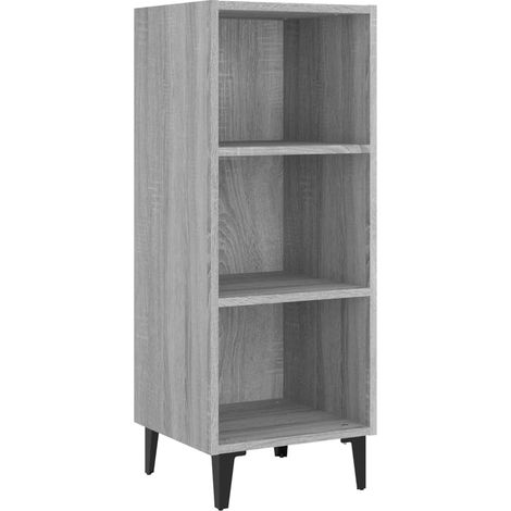 Credenza credenza cassettiera mobile contenitore organizer cucina soggiorno soggiorno Sonoma 34,5 x 32,5 x 90 cm derivati del legno grigio 020036294