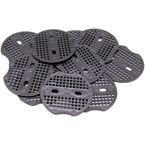 100 pièces Pièce Fixe - 7 6.5cm pour Piquets de Fixation en Acier, pour Fixer Le Tissu de Mauvaises Herbes, Les Feuilles de Sol (Noir)