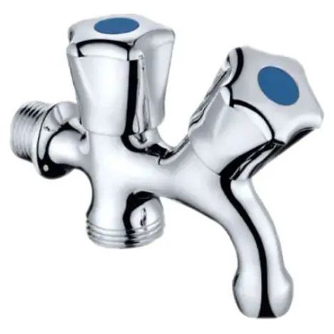 Rubinetto Mignon a Vitone Doppio Uso in Ottone Cromato 1/2 x 3/4 AER