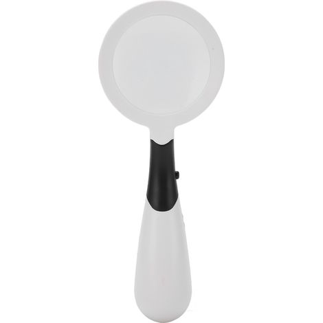 4-fach vergrößernde HD-Handlupe mit LED-Beleuchtung, Lese- und Untersuchungslupe, integrierte Beleuchtung (1/5)