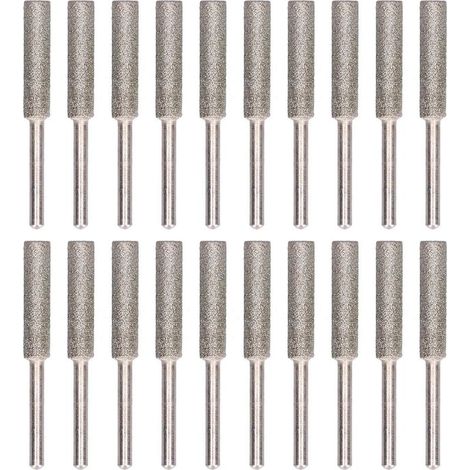 Fraisse pour Chaîne avec 20 Mèches en Titane de 5.5mm, Affûtage Stable pour Tronçonneuses 3/8 et 404 (1/5)