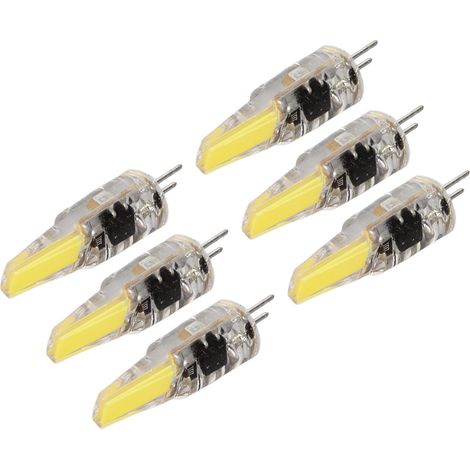 G4 6W 500LM COB-LED-Lampen in Silikongel, energiesparend, kaltweiß, 220V für Deckenleuchten, Wandleuchten, Tischlampen (1/5)