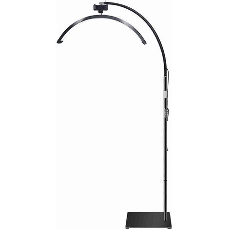 Lampadaire LED Rotatif 360°, Intensité Réglable, avec Support Téléphone et Télécommande Inclus (1/5)