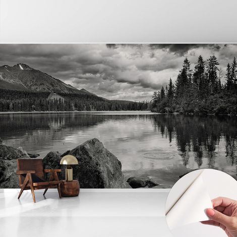 Tapete Selbstklebend - abwaschbar - Tapete mit Motiv - trendige Wanddeko - elegant Fototapete Bergpanorama 416x254 cm (1/5)