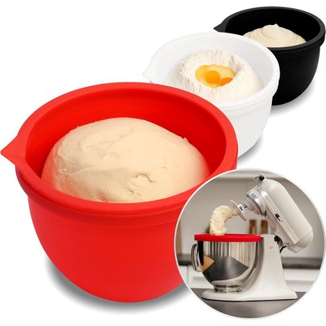 Ciotola in acciaio inox 304 compatibile con KitchenAid Classic/Artisan da 4,5 a 5 litri, con testa inclinabile. (1/5)
