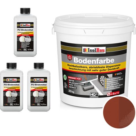 IsolBau 2K Pintura de resina para suelos para hormigón Bodenbeschichtung 20 kg Rústico (1/5)