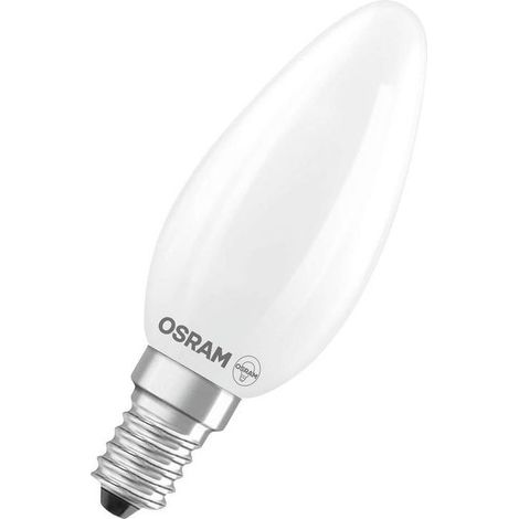 Osram Lampadina LED Candela Dimmerabile 3.4W 827 E14 Vetro Bianco Caldo