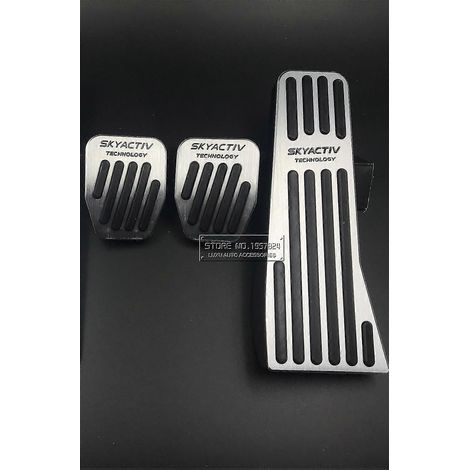 Revêtement de pédale de frein et d'accélérateur en aluminium pour voiture, compatible avec Mazda 3 Axela BP CX-30 CX30 (2019-2022). (1/5)