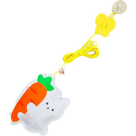 Jouet Chat - Boule En Laine Avec Clochette Et Ventouse - Pour Exercice Intérieur Et Chasse - Lot De 6 Pièces (1/5)