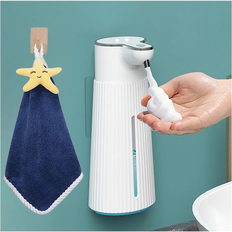 Automatischer Schaumseifenspender, 3-stufig einstellbare Schaummenge, wiederaufladbar, wasserdicht, für Bad und Küche (1/5)