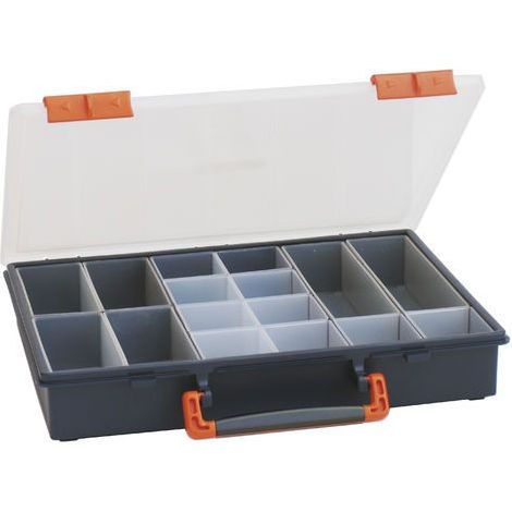 Valigetta portaminuterie "CLASS 32" con 16 vaschette estraibili - Blu - Mobil Plastic (1/3)