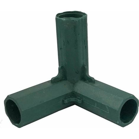 4 connecteurs d'angle PCS 16 mm pour cadres de jardin, 3 voies, pots de fleurs, clôtures, bâtiments, tuyaux, outils agricoles，vert