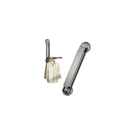 Égouttoir à ventouse, support de séchage pliable pour cintre à linge - Organisateur de cintres pour vêtements à ventouse - Porte-vêtements robuste mural, accessoires de blanchisserie portables et stab (1/5)