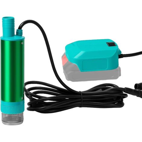 Pompe à eau sans fil – 18 V – 60 L/min – 2-en-1 (immergée et aspiration) – Hauteur de refoulement 6 m – Idéale pour piscines, bassins et jardin – Compatible 18 V (1/5)