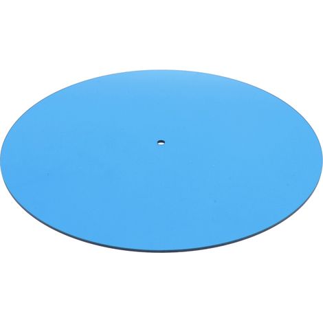 Tapis de platine vinyle transparent bleu, en acrylique, pour platine 12 pouces, à faible bruit. (1/5)