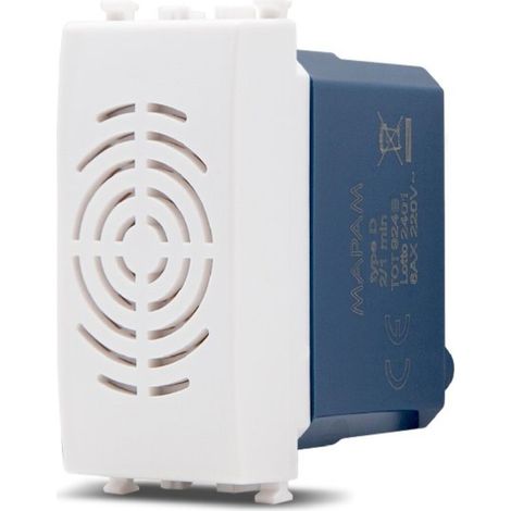 Frutti elettrici compatibili con supporti Vimar Arké bianco interruttore presa pulsante schuko deviatore  Suoneria