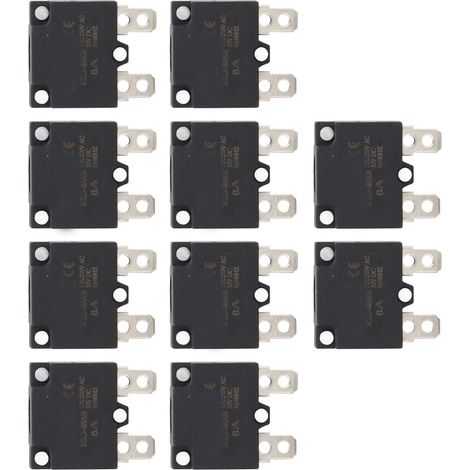 10-teiliges Set selbstzurückstellender 8A-AC125-250V-Sicherungen mit Überlastschutz für Auto, Kindersicherheitszubehör (1/5)