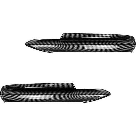 Para BMW Serie 3 E90 E91 M-Tech 320I 330I 2005-2008, difusor divisor de ángulo del parachoques delantero, protector de alerón de carbono (1/5)
