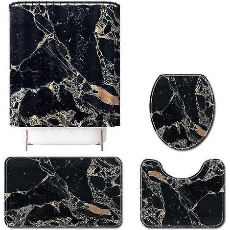 Ensemble de tapis de toilette texturés antidérapants (1/5)
