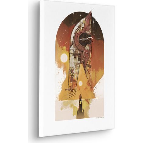 Komar Canvasbild Star Wars Boba Fett Starship - 40 x 30 cm - Bild auf Keilrahmen (1/2)
