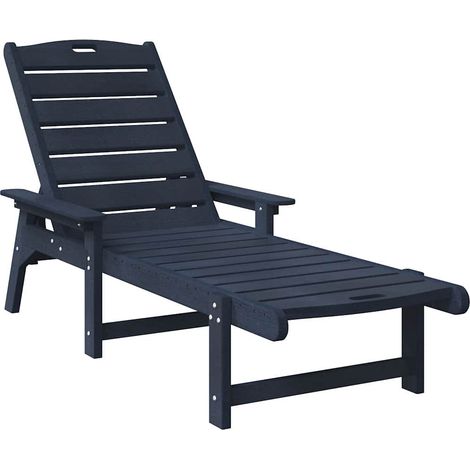 Maison Exclusive - Sonnenliege 2 pcs Marineblau 195,5 x 53 x 98,5