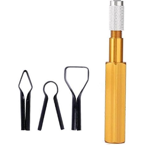 Set mit 3 gelben Klingen zum Glätten von Ecken (1/5)