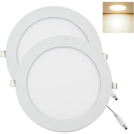 Spot LED 12W Dalle LED Ronde Extra Plate Downlight 265V 1080lm (1/5)