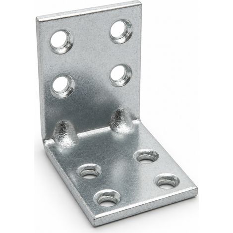 Équerres d angle en acier galvanisé 40 x 30 mm 3 mm argent (1/5)