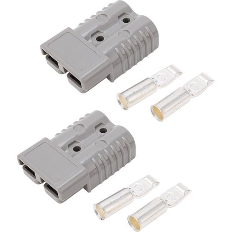 2PCS Battery Quick Disconnect Connector with Terminal Wire Harness Plug Connect Kit 175A 600V