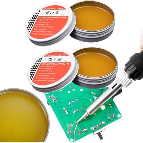 2pcs/50g Solder Paste Solder Paste Flux Solder Paste Practical Soldering Accessory Suitable for Welding Without Electricity (1/4)