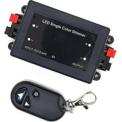 Télécommande RF Sans Fil 12V 24V Variateur LED Spot Encastré Ruban Lumineux Interrupteur DC (1/3)
