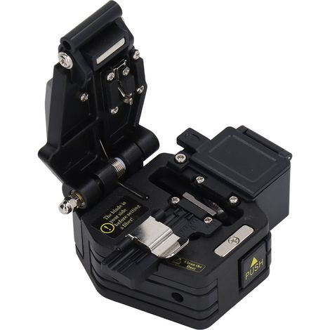 Kit de coupe pour fibre optique, outil de découpe de câble avec boîte à déchets, épissure à chaud et à froid automatique (1/5)
