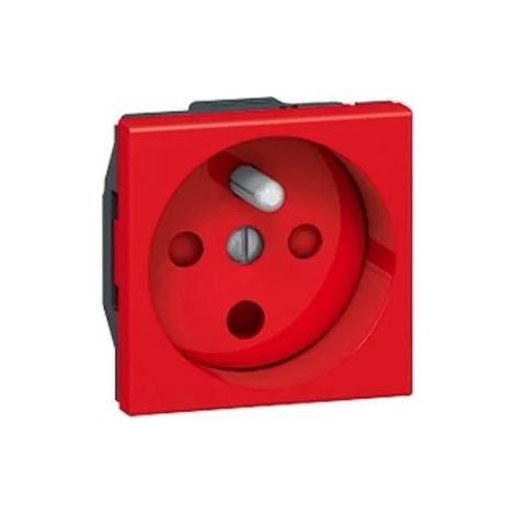 Legrand 077114 - Prog Mosaic socket - 2P+E right keyed - screw - 2 mod - white
