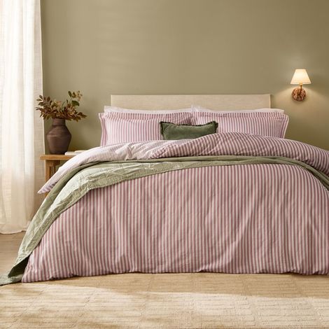 Ensemble de Housse de Couette Rayé Rosebois Super King (1/4)
