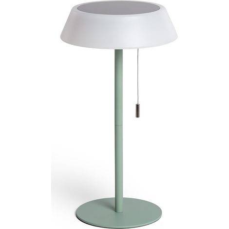 Lámpara de Mesa Solar Exterior LED 1.2W Metal Aldana Verde Celadón