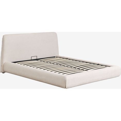 SKLUM Bett mit klappbarem Canapé aus Norena-Stoff                                   160 x 200 cm
